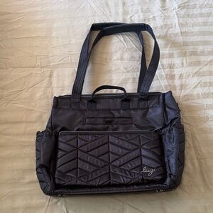 lug Soprano Quilted Tote in Black